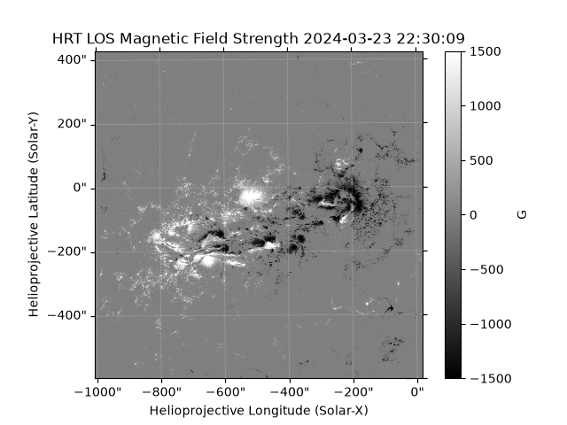 HRT LOS Magnetic Field Strength 2024-03-23 22:30:09