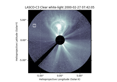 Setting the correct position for SOHO in a LASCO C3 Map
