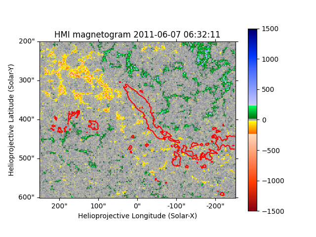 HMI magnetogram 2011-06-07 06:33:02